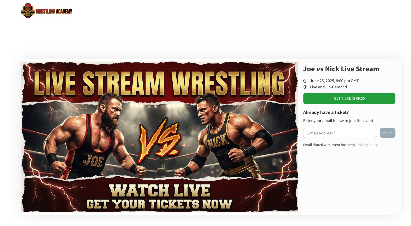 Live Stream Sports  with Pay-Per-View Ticketing